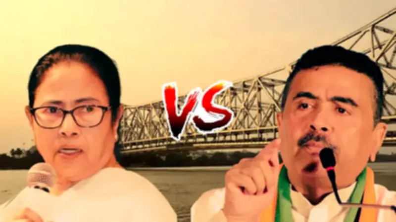 পশ্চিমবঙ্গে বিজেপির জয়, ভবানীপুরে পিছিয়ে মমতা