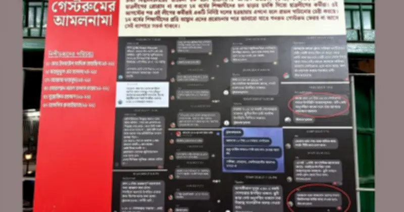 গেস্টরুমের বিরুদ্ধে ব্যানার টানালো ছাত্রদল, অভিযোগে শিবিরের নাম