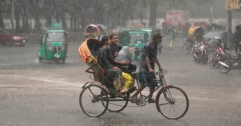 বাংলাদেশের বিভিন্ন অঞ্চলে বৃষ্টি ও বজ্রপাতের সম্ভাবনা