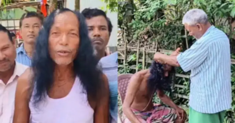 ১৫ বছর চুল না কেটে বিজেপির জয়ে ক্ষৌরকর্ম করলেন ব্যক্তি