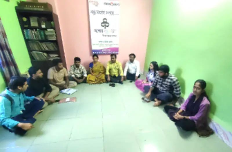 যশোর বন্ধুসভার পাঠচক্রে রবীন্দ্রনাথের ‘ছুটি’ গল্প নিয়ে আলোচনা