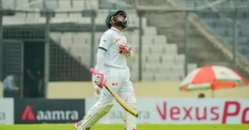 মিরপুর টেস্টের দ্বিতীয় দিনে ৭ উইকেটে ৩৮০ রান বাংলাদেশের