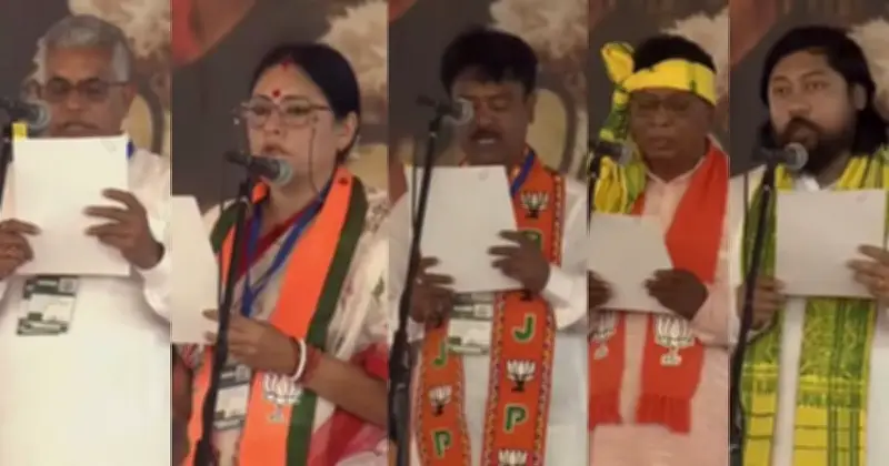 পশ্চিমবঙ্গে শুভেন্দু অধিকারীর মন্ত্রিসভায় হেভিওয়েট নেতারা শপথ নিলেন