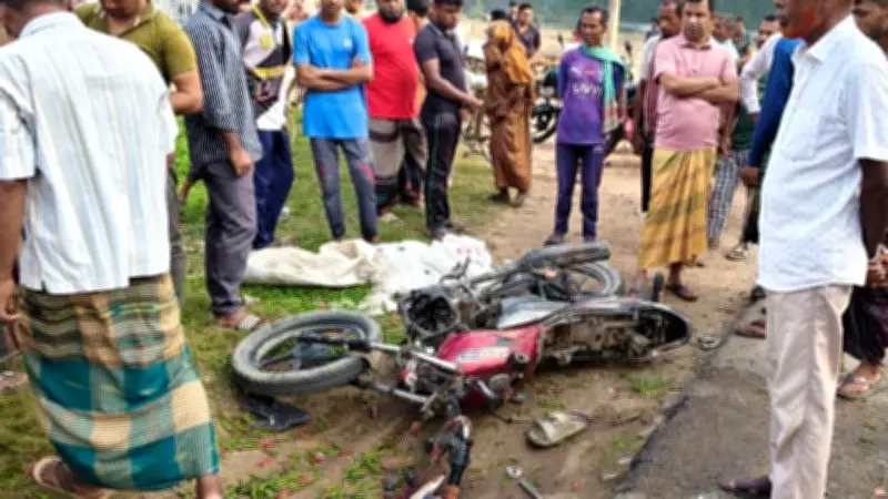 ট্রাক-মোটরসাইকেল সংঘর্ষে নিহত ২, আহত ১