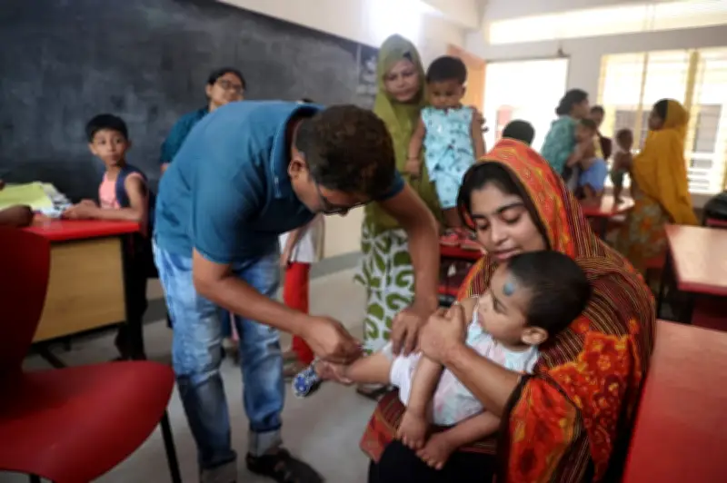 হামের টিকা বাদ পড়া শিশু শনাক্তে বিশেষ অভিযান চলছে