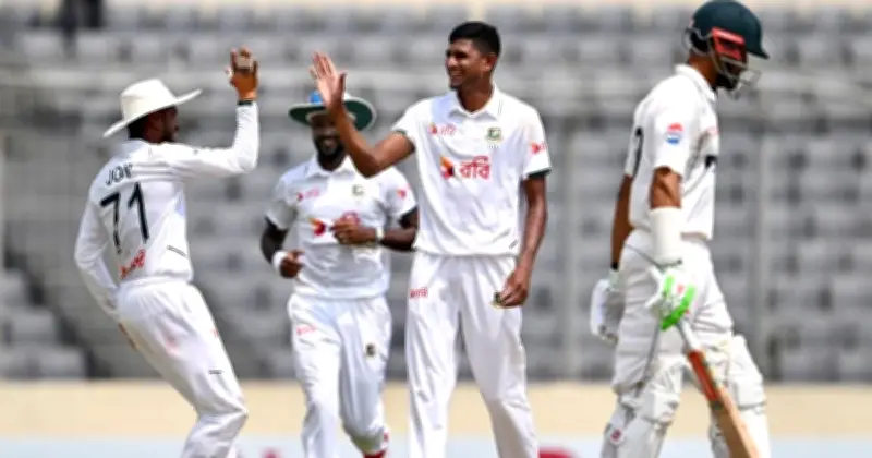 নাহিদ রানার তোপে পাকিস্তানের হার ১০৪ রানে