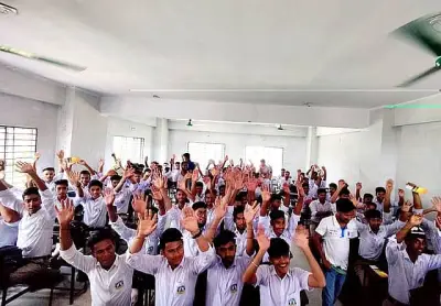 মাদককে ‘না’ বলার শপথ নিল শিক্ষার্থীরা