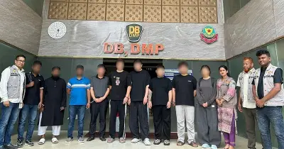 উত্তরায় অভিযান: ৬ চীনা নাগরিকসহ জুয়া চক্রের ৯ সদস্য গ্রেফতার