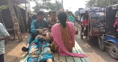 শেরপুরে যানজটে আটকে শ্বাসকষ্ট রোগীর মৃত্যু