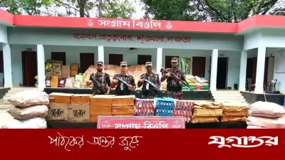 সিলেট সীমান্তে ২ কোটি টাকার ভারতীয় পণ্য জব্দ করেছে বিজিবি