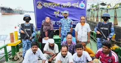 কর্ণফুলীতে বন্দরের জাহাজ থেকে ডিজেল পাচার, আটক ৯