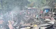 চাঁদপুরে ভয়াবহ আগুনে পুড়ল ২০ ঘর, ক্ষতি ১ কোটি টাকা