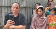 ফুলবাড়ীতে চীনা জামাইকে দেখতে মানুষের ভিড়