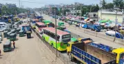 লাঙ্গলবন্দ সেতু মেরামতে সড়কে ১৭ কিমি যানজট, দুর্ভোগে লাখো যাত্রী