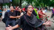 শিশুমর্গ: হামে শিশু মৃত্যুর প্রতিবাদে প্রাচ্যনাটের নাটকীয় পরিবেশনা