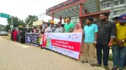 শিশু-নারীর নিরাপত্তা ও ধর্ষকের দৃষ্টান্তমূলক শাস্তির দাবিতে মানববন্ধন