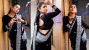 কালো শাড়িতে খুনসুটির মুডে সামিয়া অথই, বললেন 'আমি শুধু আমার'