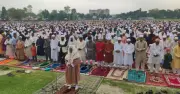 দিনাজপুরে ঐতিহাসিক ঈদগাহ মাঠে লাখো মুসল্লির ঈদের জামাত