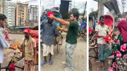 মে দিবসে চট্টগ্রাম বন্ধুসভার শ্রমজীবী মানুষের মাঝে ক্যাপ ও জুস বিতরণ