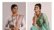শাড়িতে বাঁধন আর লাবণ্যের আলাদা স্টাইল, দেখুন ছবিতে