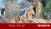কালবৈশাখীর তাণ্ডবে গাছ ভেঙে বসতঘর, প্রাণে বাঁচলেন আছমা