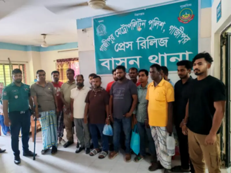 গাজীপুরে ২৪ ঘণ্টায় আওয়ামী লীগ-ছাত্রলীগের ৩০ নেতা-কর্মী গ্রেপ্তার