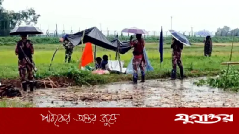 রৌমারীতে বিএসএফের পুশইনে ৫ যুবক ৯ দিন শূন্যরেখায় আটকে