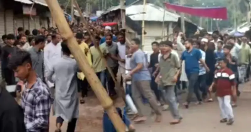 নোয়াখালীতে ছাত্রলীগের বিক্ষোভ মিছিলে পুলিশের বাধা উপেক্ষা
