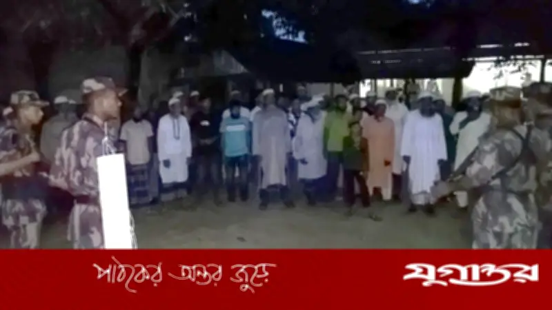 সীমান্তে পুশ-ইন ঠেকাতে বিজিবি ও গ্রামবাসীর পাহারা জোরদার