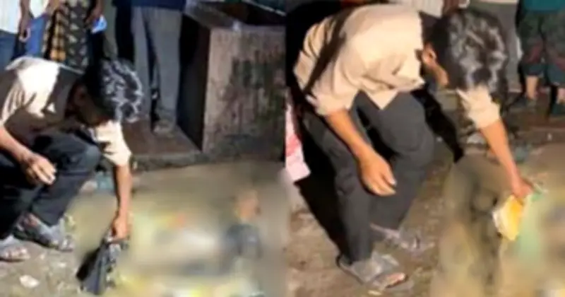 রোগী হয়রানির দালালকে দিয়ে ড্রেন পরিষ্কার করাল ছাত্রদল