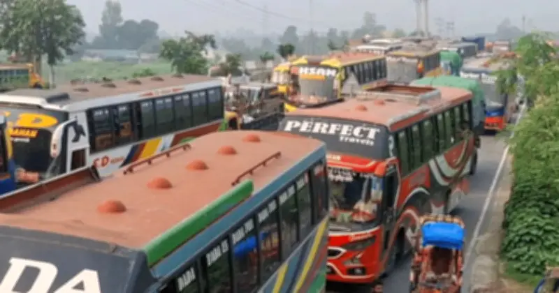 ঢাকা-টাঙ্গাইল-যমুনা সেতু সড়কে ১৬ কিমি যানজট, একজনের মৃত্যু