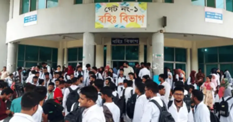 দেশজুড়ে ইন্টার্ন চিকিৎসকদের বিক্ষোভ, ছয় দফা দাবি বাস্তবায়নের দাবি