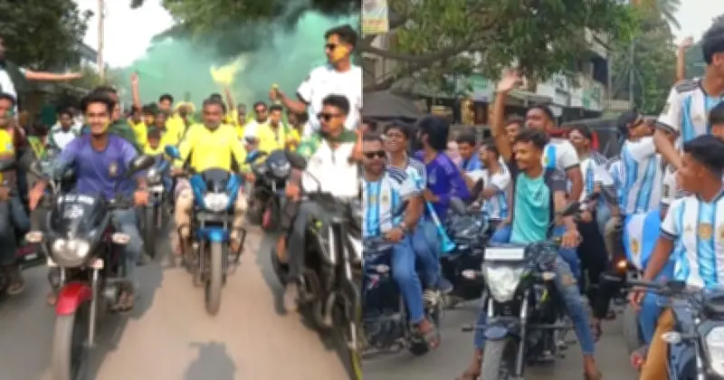 বিশ্বকাপে ব্রাজিল-আর্জেন্টিনা সমর্থকদের উৎসব যশোরের বাঘারপাড়ায়