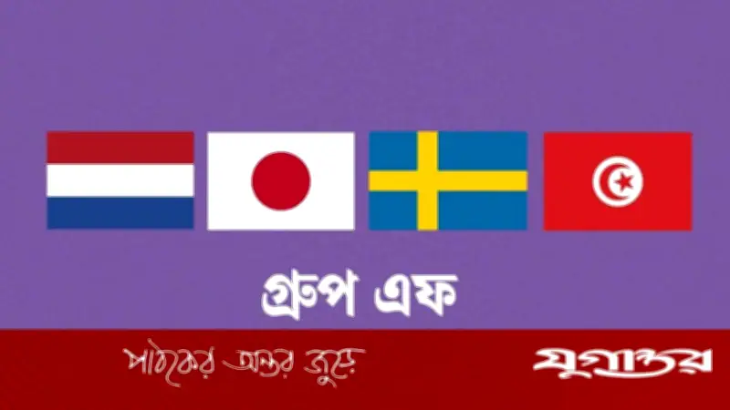 ফিফা বিশ্বকাপ ২০২৬: গ্রুপ এফ-এ নেদারল্যান্ডস, জাপান, সুইডেন ও তিউনিসিয়ার লড়াই