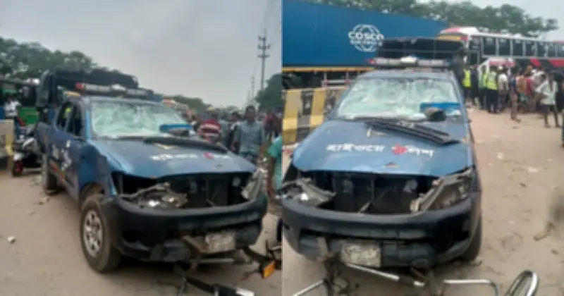 থ্রি-হুইলার আটকের জেরে হাইওয়ে পুলিশের গাড়িতে হামলা, আহত ৪