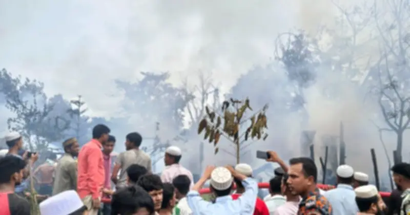 কক্সবাজারে রোহিঙ্গা ক্যাম্পে অগ্নিকাণ্ড, প্রশিক্ষণ কেন্দ্র পুড়ে ছাই