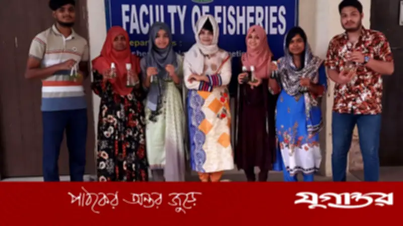 বাকৃবি গবেষকদের সাফল্য: স্বল্পখরচে মাছের লাইভ ফিড উৎপাদন