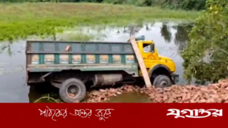 ব্রাহ্মণবাড়িয়ায় ইটবোঝাই ট্রাক খাদে পড়ে ২ শ্রমিক নিহত