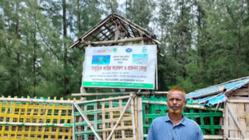 ভাতা বন্ধ, তবু কাছিম বাঁচাতে দিনরাত কাজ করে যাচ্ছেন আবদুল লতিফ