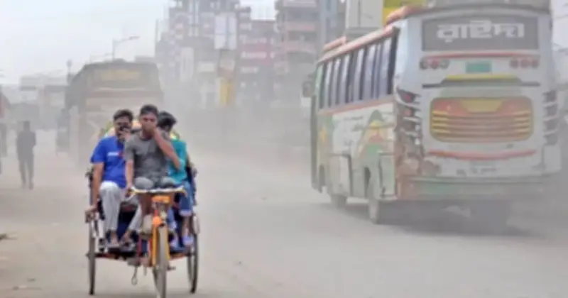 ঢাকার বায়ুমান মাঝারি পর্যায়ে, বিশ্বে ২০তম দূষিত শহর
