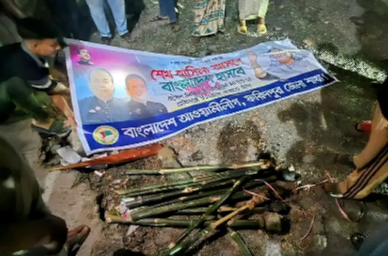 ফরিদপুরে আওয়ামী লীগের মশালমিছিল: দুইজন আটক, পুলিশের কাছে হস্তান্তর