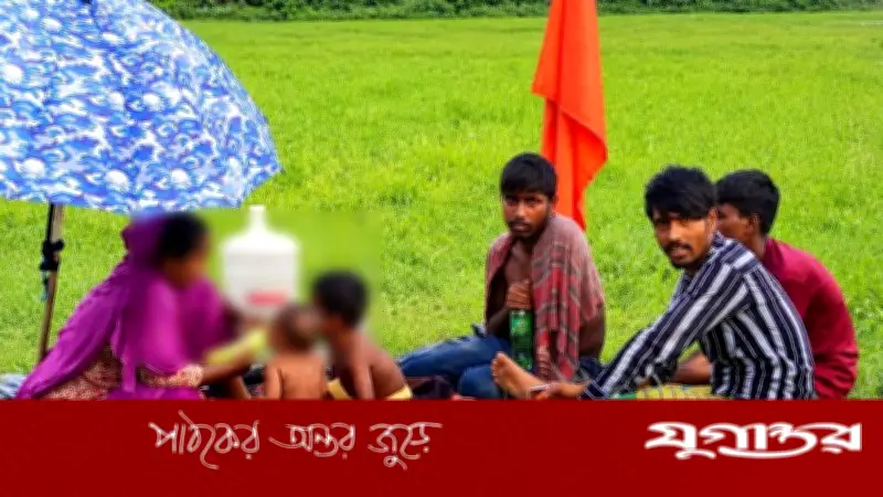 রৌমারী সীমান্তের শূন্যরেখায় পাঁচজন এখনো মানবেতর জীবনযাপন করছে