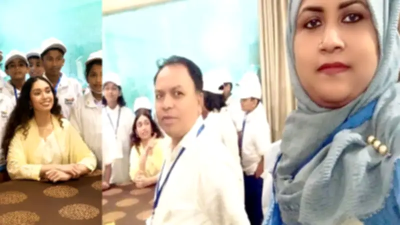 শিক্ষার্থীদের সঙ্গে জাইমা রহমানের ৩ ঘণ্টা, শুনলেন শিশুদের স্বপ্ন