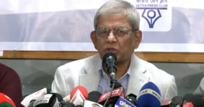 গণতন্ত্র ও সাংবাদিক স্বাধীনতা রক্ষায় ঐক্যবদ্ধ থাকার আহ্বান মির্জা ফখরুলের