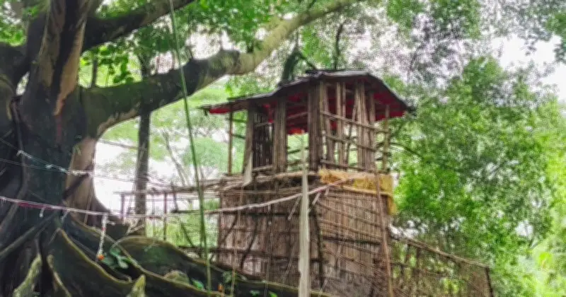 কবরস্থানে ‘স্বপ্নাদিষ্ট পীর’-এর আস্তানা, এলাকায় আতঙ্ক
