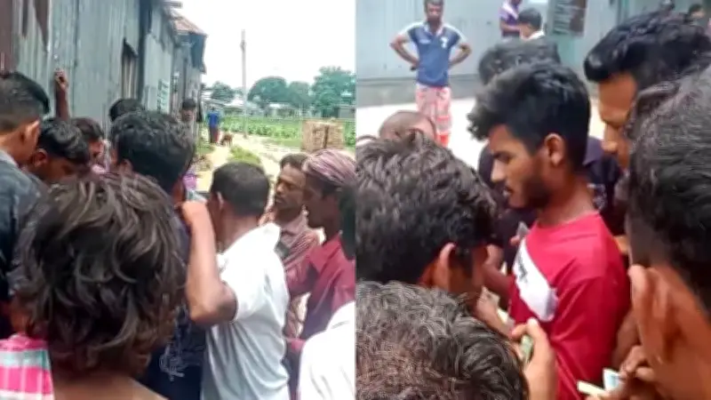 পুলিশের গুলিতে নিহতের ঘটনায় মানববন্ধন ও বিক্ষোভ