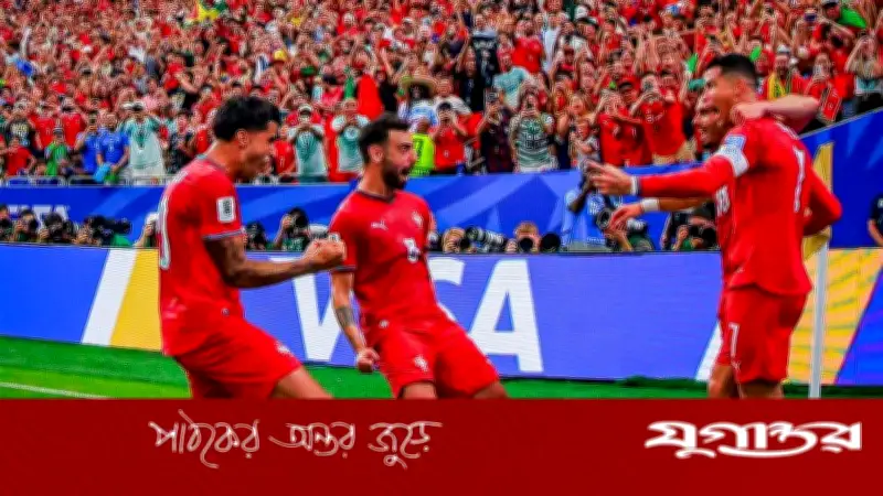 মেসির রেকর্ড ভেঙে জবাব দিল রোনালদো: টানা ষষ্ঠ বিশ্বকাপে গোল
