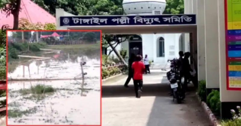 টাঙ্গাইলের সখীপুরে ঝড়ে বিদ্যুতের খুঁটি ভেঙে তিন দিন বিদ্যুৎহীন দুটি গ্রাম