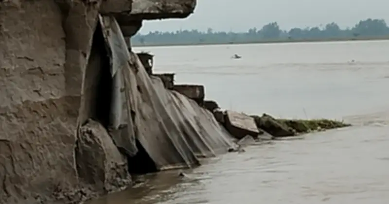 তিস্তার পানি বাড়ায় ভাঙন আতঙ্ক, ব্রিজের তীর রক্ষা বাঁধ ক্ষতিগ্রস্ত