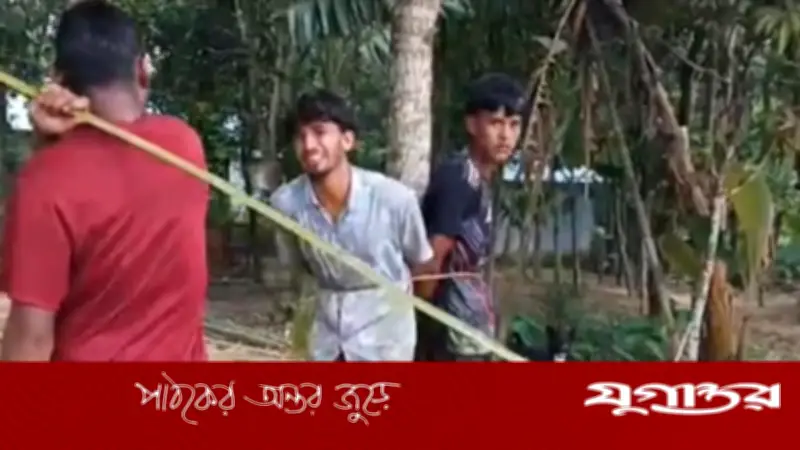 মোবাইল চুরির অভিযোগে দুই কিশোরকে গাছে বেঁধে মারধর, থানায় অভিযোগ